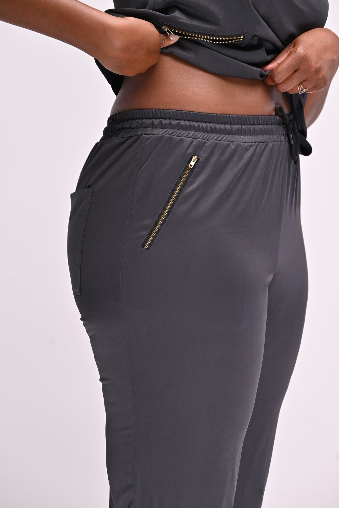 Golden Zipper Pocket Scrub - Pants